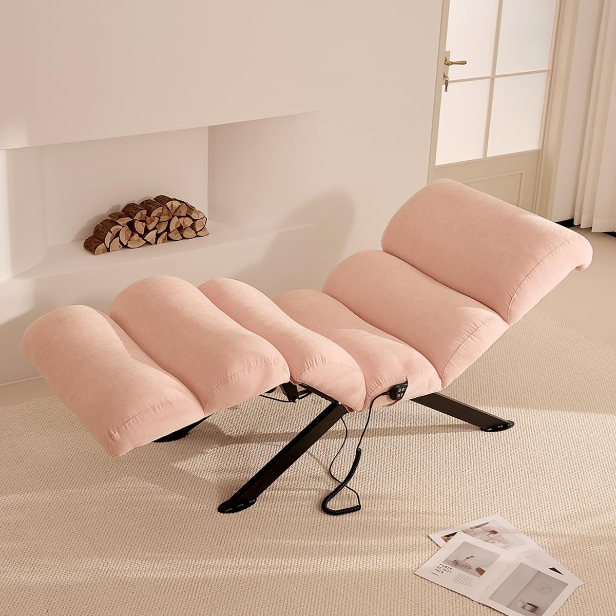 GOSUHI Pink Power Recliner Lounger